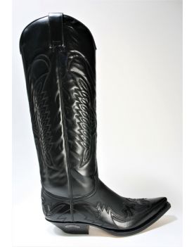 17354 Sendra Boots Cowboystiefel Hochschaft Flora Negro