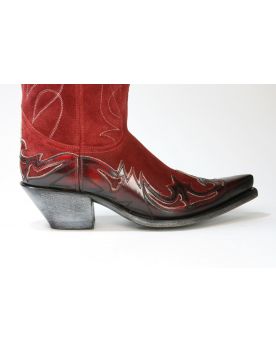 19182 Sendra Cowboystiefel GAIA Hurr. Rojo Garduna Blanco