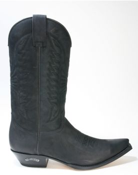 2073 Sendra Cowboystiefel WEST Nubuk Negro