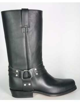 2332 Tony Mora Bikerboots Negro Ledersohle breit