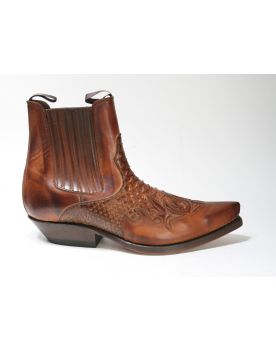 2500 Mayura Boots Stiefeletten Cognac Python