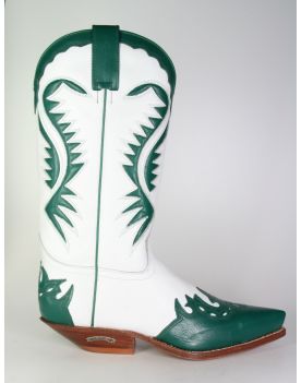 2535 Sendra Cowboystiefel Verde Blanco