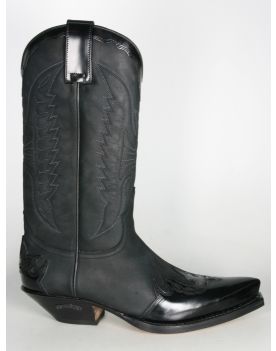 2560 Sendra Cowboystiefel Flor. Negro N. Negro