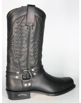 2621 Sendra Bikerboots Negro Stickung