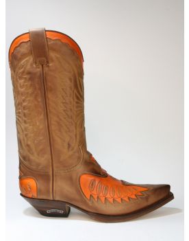 2720 Sendra Boots Cowboystiefel Flota Miele Orange