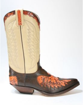 2720 Sendra Boots PICO Jacinto Python Naranja