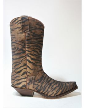 2966 SENDRA BOOTS Serr. Imit. Tigre Camello