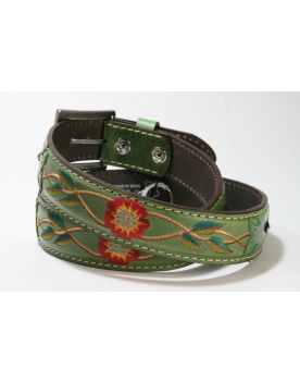 3211 Original Belts Gürtel Verde Flower