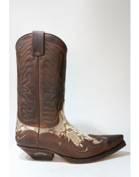 3241 Cowboystiefel Sendra braun Python Natural