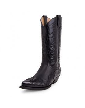 3241 Sendra Cowboystiefel WEST Flor. Negro Spr. Negro