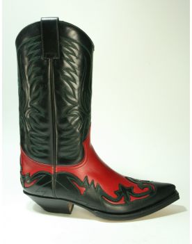 3241 Sendra Cowboystiefel Ciclon Negro Ciclon Rojo