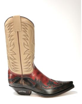 3241 Sendra Cowboystiefel Denver Canela Flora Naranja