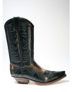  3241 Sendra Cowboystiefel Flora Verde Botella Denver Canela dark