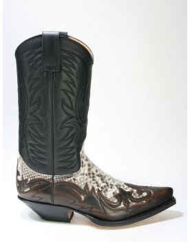 3241 Sendra Cowboystiefel Natur Antic Jacinto Pyth. Barr. Nat.