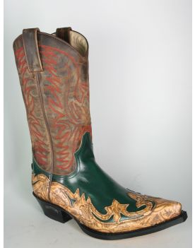 3241 Cowboystiefel Sendra Quiecia Blondy Flora Verde