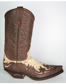 3241 Cowboystiefel Sendra braun Python Natural
