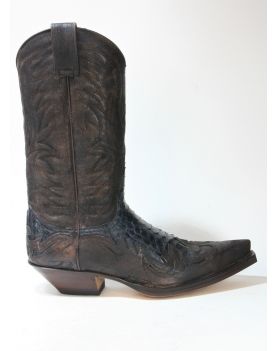 3241 Sendra Cowboystiefel Barbados Querisa Python Azul