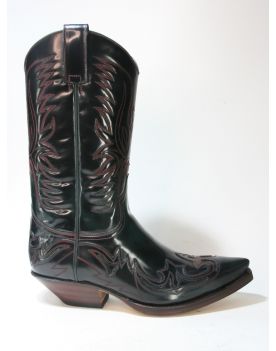 3241 Sendra Cowboystiefel Dark Verde Botella