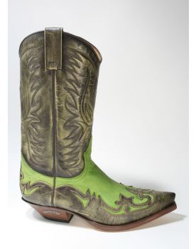 3241 Sendra Cowboystiefel Kabir Crema Pistacho