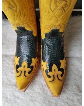 3241 Sendra Cowboystiefel N. Skimo Python Verde