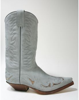 3242 Sendra Cowboystiefel Serr. Cement Wildleder