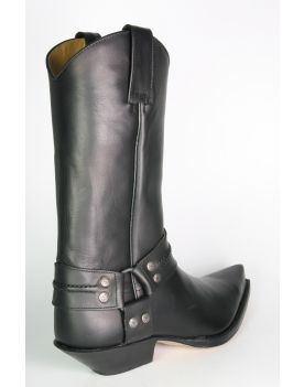 3305 Sendra Cowboystiefel Bikerboots Negro spitz