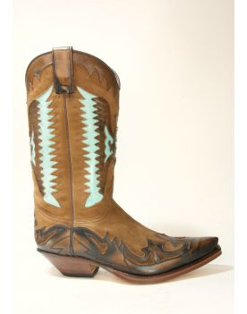 3840 Sendra Cowboystiefel Natur Antic Jacinto Serr. Kaleido