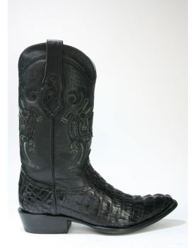 400988 Cuadra Cowboyboots Caiman Fuscus Black