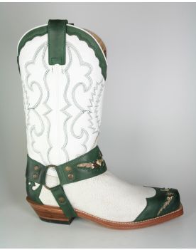 4060 Sendra Stiefel SETA Verde Blanco