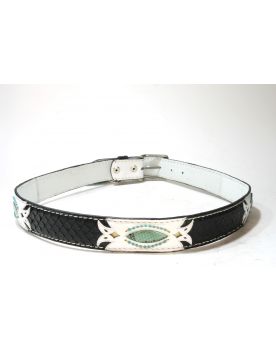 4457 Gürtel Original belts Black and White