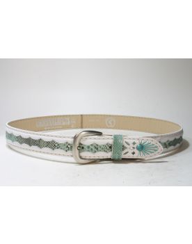 4483 Gürtel Blanco Python Turquesa Original belts