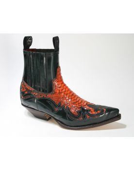 4660 Sendra Boots Flora Verde Python Calendula