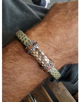 502 Armspange Bracelet Echse Python