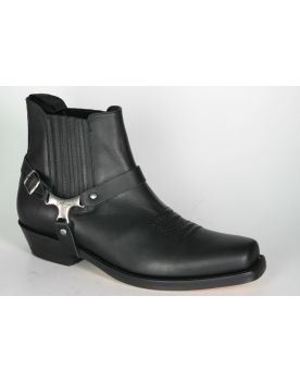 5049 Sancho Abarca Bikerboots 362 Naht Negro