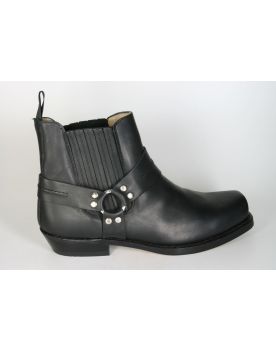 5049 Sancho Abarca Bikerboots Stiefeletten Negro