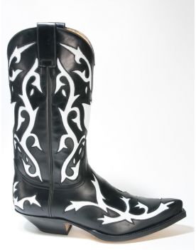 5059 Sendra Boots Cowboystiefel Ciclon Negro X Blanco
