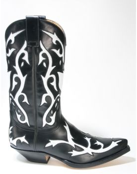 5059 Sendra Boots Cowboystiefel Ciclon Negro X Blanco