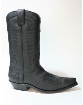 5119 Sancho Abarca Cowboystiefel Crazy Old Black