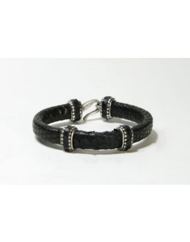 540 Armspange Bracelet Original Belts Echse/Python Black