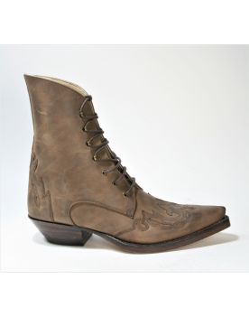 5479 Sancho Schnürstiefel Castano Linedance