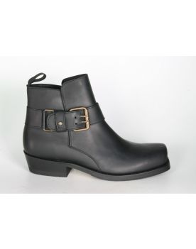 5585 Sancho Abarca Bikerboots Stiefeletten schwarz