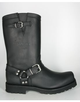 5635 Sancho Abarca Bikerboots Engineer III schwarz