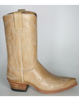 5707 Sendra Cowboystiefel Judy Autolucido Crema