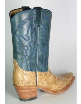 5711 Sendra Cowboystiefel Judy Quesia blauer Schaft