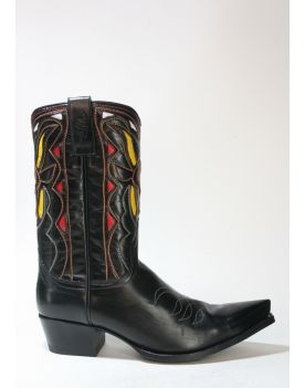 5730 SENDRA Cowboystiefel Olaya Ternerita Negro Rojo