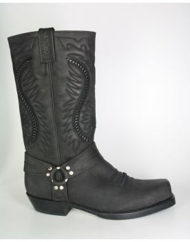 5859 Bikerboots Sancho Negro