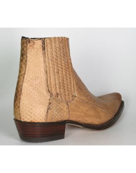 6039 Sancho Stiefeletten Python Vieja Cuero