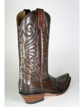 6056 Sendra Cowboystiefel Javi Britnes Flo Marron mit