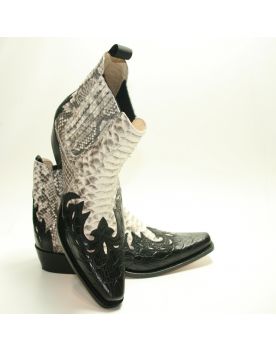 6152 Sancho Stiefeletten Coco Negro Python