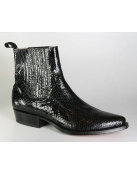 621 Tony Mora Stiefelette TB Python Negro